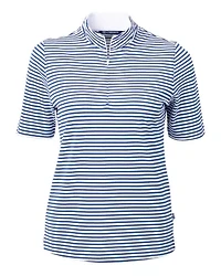 Cutter & Buck Virtue Eco Pique Stripe Recycled Womens Top