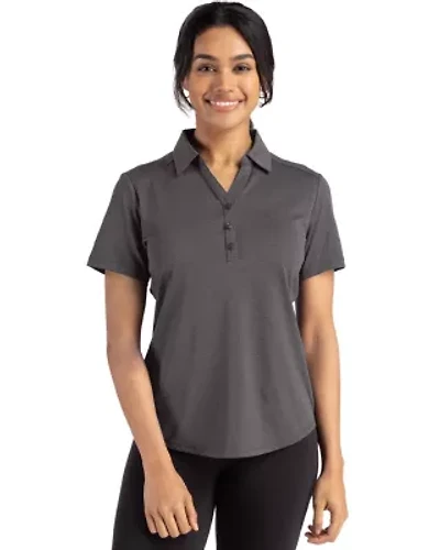 Cutter & Buck Forge Eco Stretch Recycled Womens Short Sleeve Polo