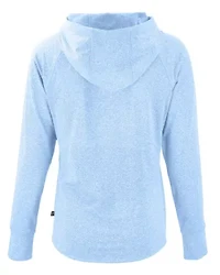 Cutter & Buck Adapt Knit Recycled Womens Heathered Hooded Pullover