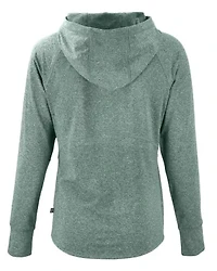 Cutter & Buck Adapt Knit Recycled Womens Heathered Hooded Pullover