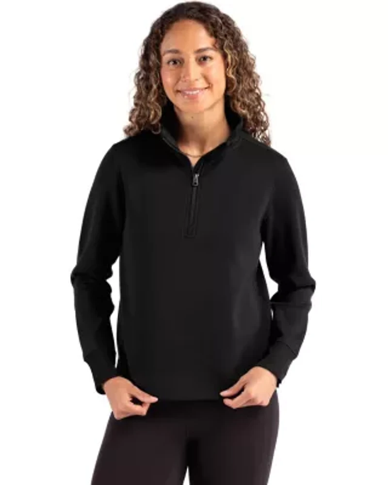 Cutter & Buck Roam Epic Versatility Recycled Womens Quarter Zip Pullover