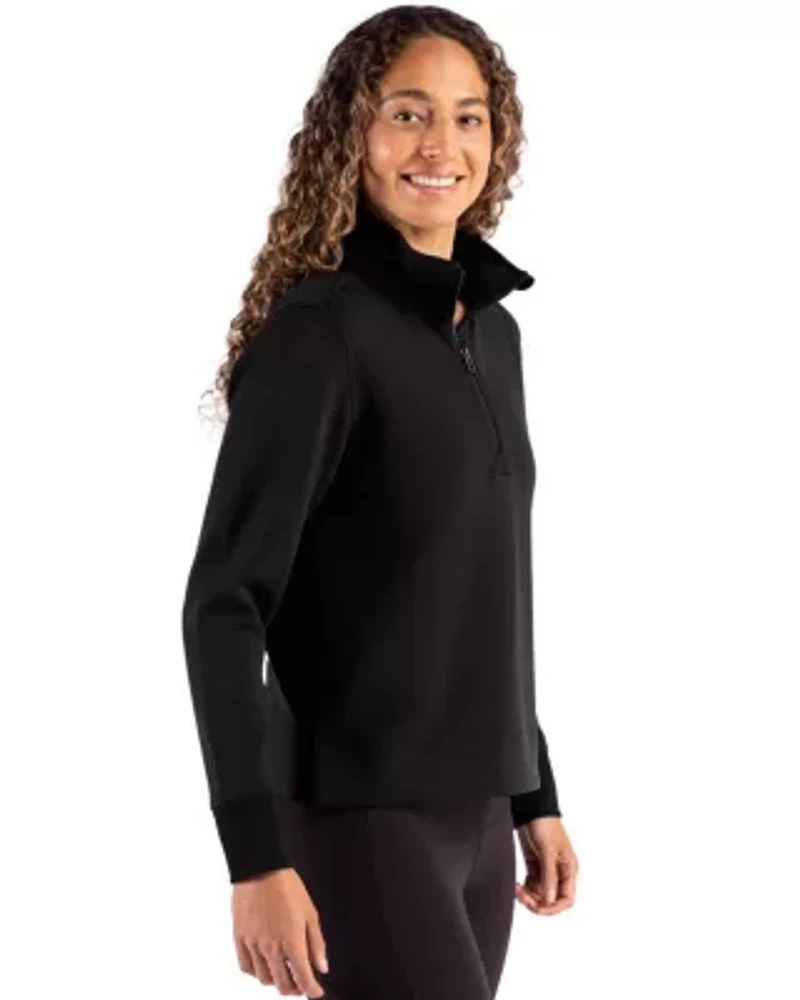 Cutter & Buck Roam Epic Versatility Recycled Womens Quarter Zip Pullover