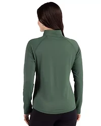 Cutter & Buck Prospect Epic Confidence Recycled Textured Stretch Womens Quarter Zip
