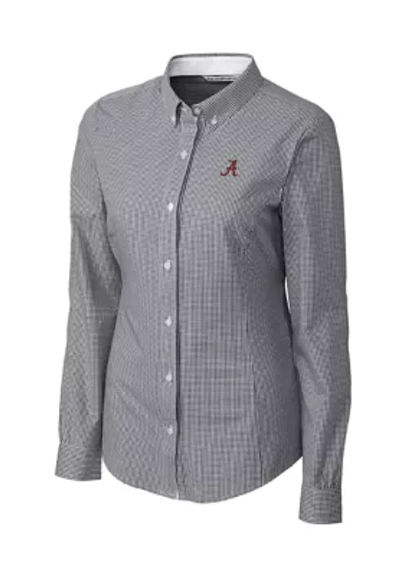NCAA Alabama Crimson Tide Long Sleeve Epic Easy Care Gingham Shirt