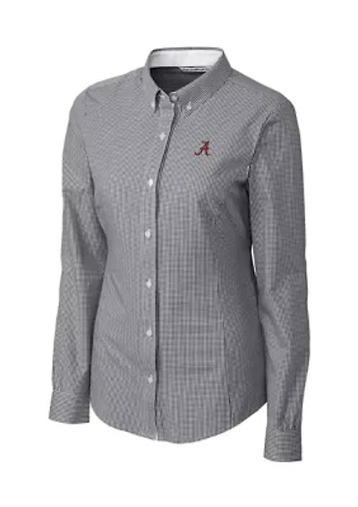 NCAA Alabama Crimson Tide Long Sleeve Epic Easy Care Gingham Shirt