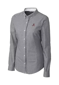 NCAA Alabama Crimson Tide Long Sleeve Epic Easy Care Gingham Shirt