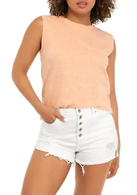 Juniors' Sleeveless Muscle Tank