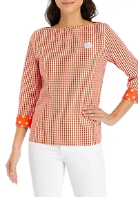NCAA Clemson Tigers Gordon Gingham Shirt