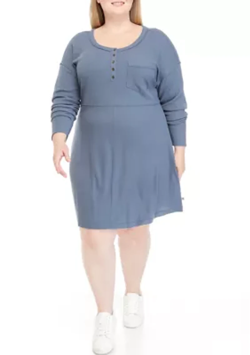 Plus Waffle Knit Dress