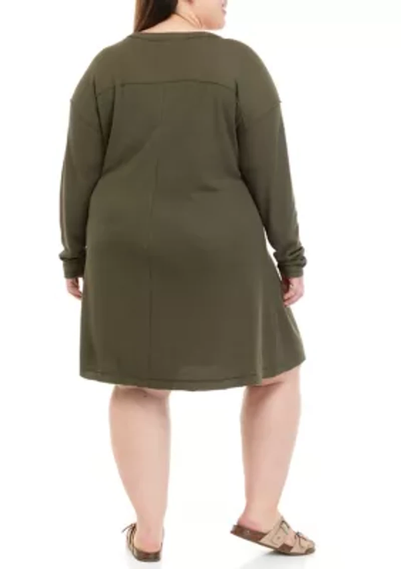 Plus Waffle Knit Dress