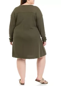 Plus Waffle Knit Dress