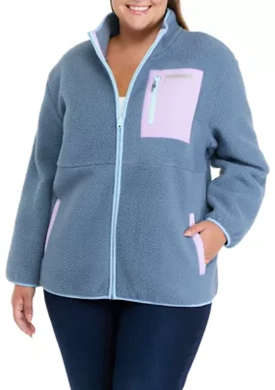 Plus Sherpa Full Zip Jacket