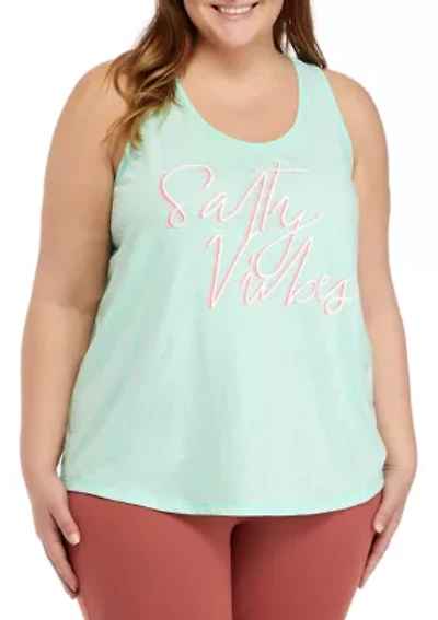 Plus Racerback Graphic Tank
