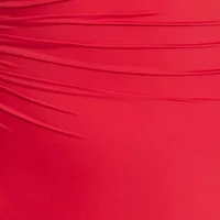 Double Strap One Shoulder Piece Swimsuit