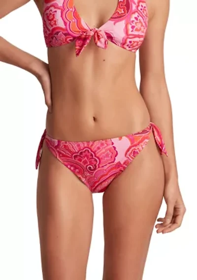 Side Tie Scoop Hipster Swim Bottom