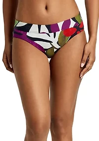 Modern Jungle Floral Hipster Swim Bottoms