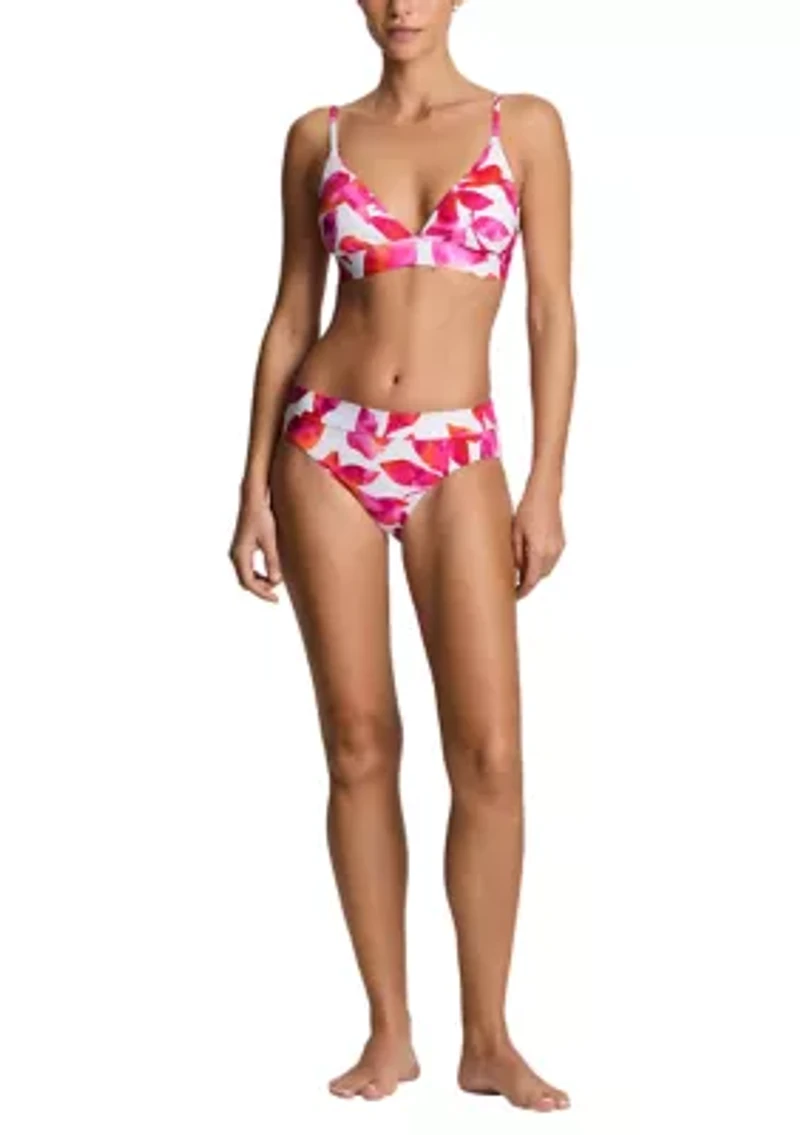 Triangle V-Neck Swim Bra