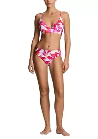 Triangle V-Neck Swim Bra
