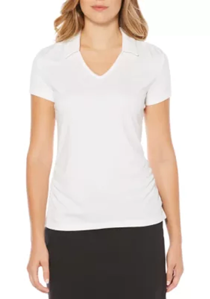 Short Sleeve Solid Polo