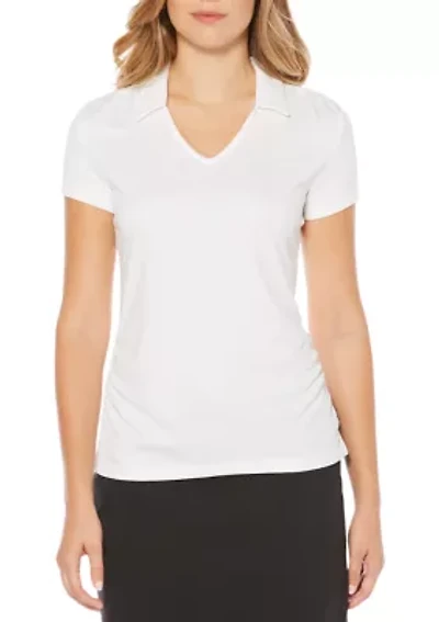 Short Sleeve Solid Polo