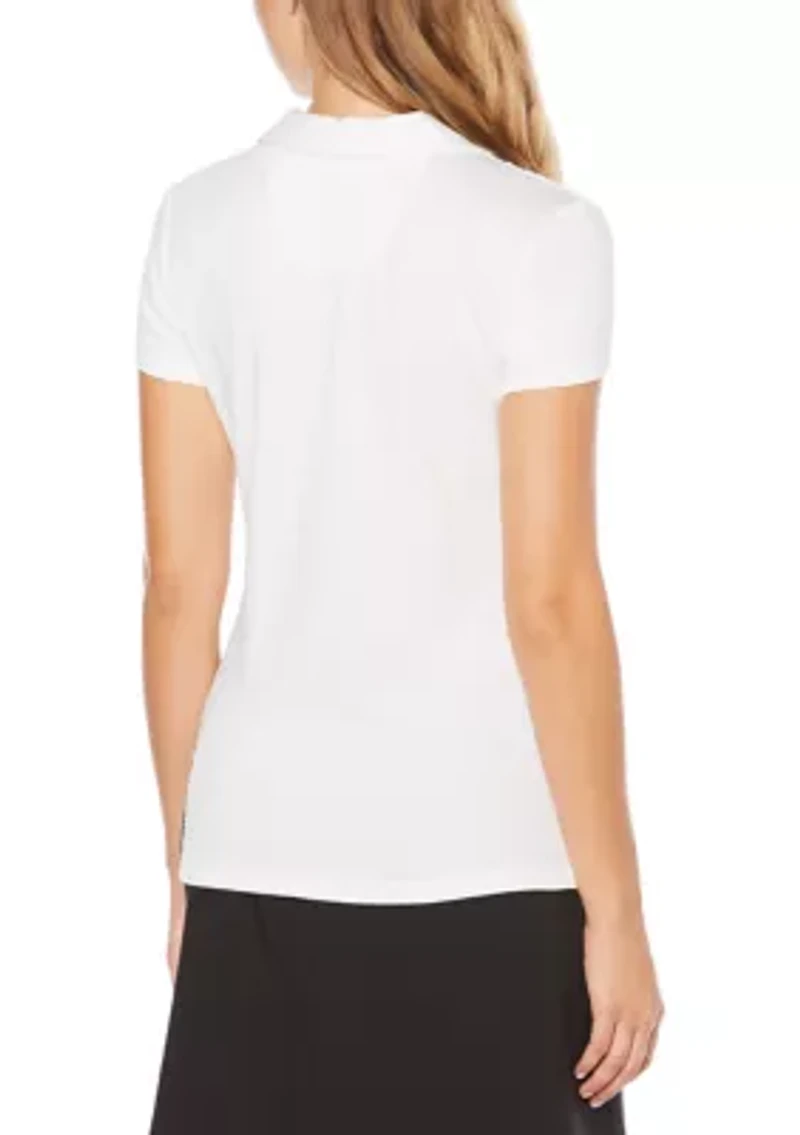 Short Sleeve Solid Polo