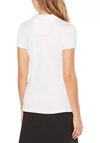 Short Sleeve Solid Polo