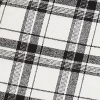 Plus Faux Wrap Plaid Skirt