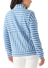 Petite Striped Sweatshirt