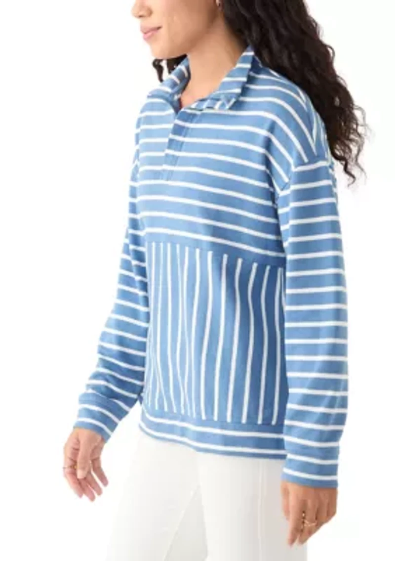 Petite Striped Sweatshirt