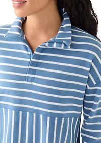 Petite Striped Sweatshirt