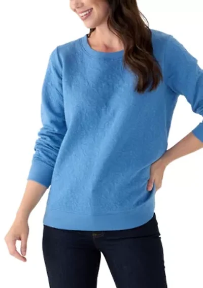 Women's Quilted Sweatshirt