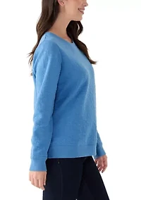 Women's Quilted Sweatshirt
