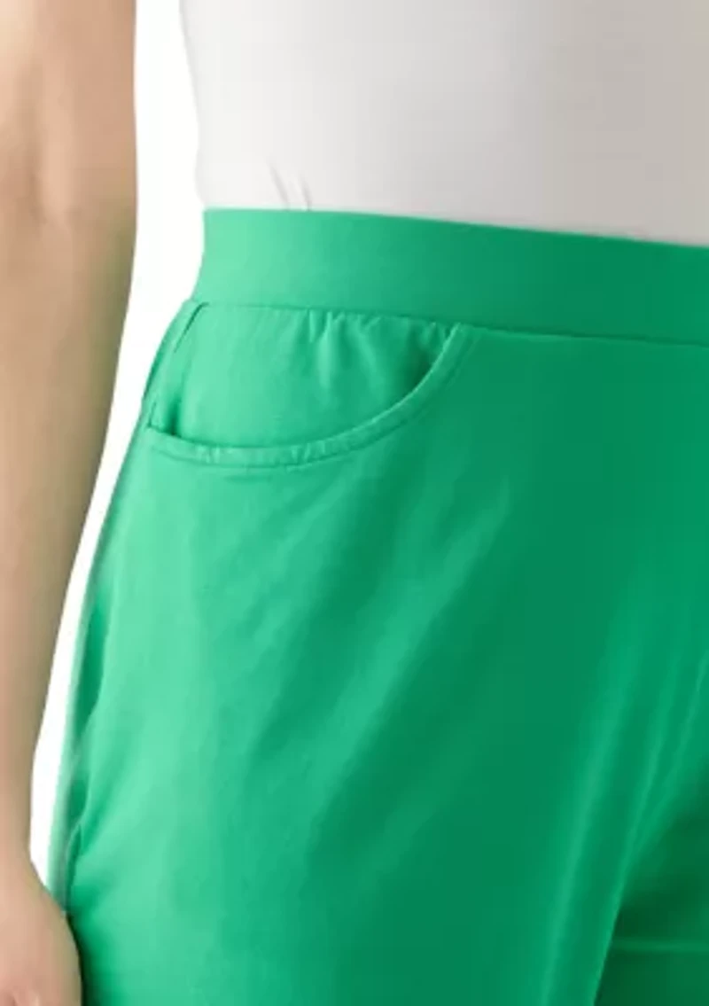 Women's Pull On Terry Crop Pants