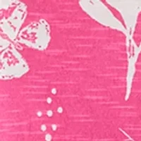 Women's V-Neck Flutter Sleeve Print T-Shirt