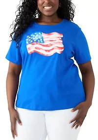 Plus Crew Neck Graphic T-Shirt