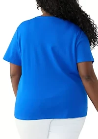 Plus Crew Neck Graphic T-Shirt