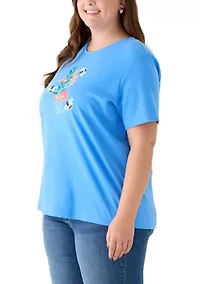 Plus Crew Neck Graphic T-Shirt