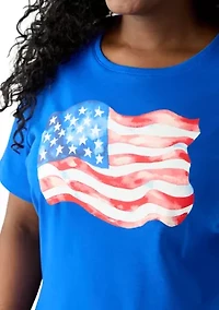 Plus Crew Neck Graphic T-Shirt