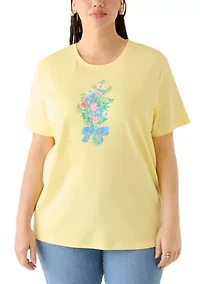 Plus Crew Neck Graphic T-Shirt