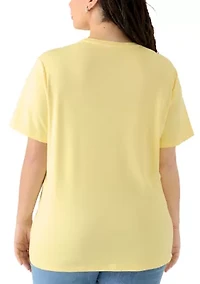 Plus Crew Neck Graphic T-Shirt