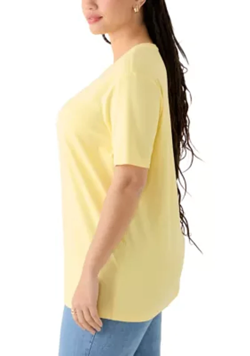 Plus Crew Neck Graphic T-Shirt