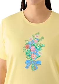 Plus Crew Neck Graphic T-Shirt