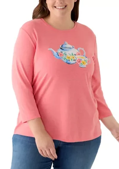 Plus Heather Graphic T-Shirt