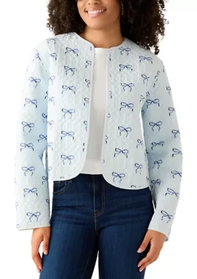 Long Sleeve Quilted Reversible Jacket