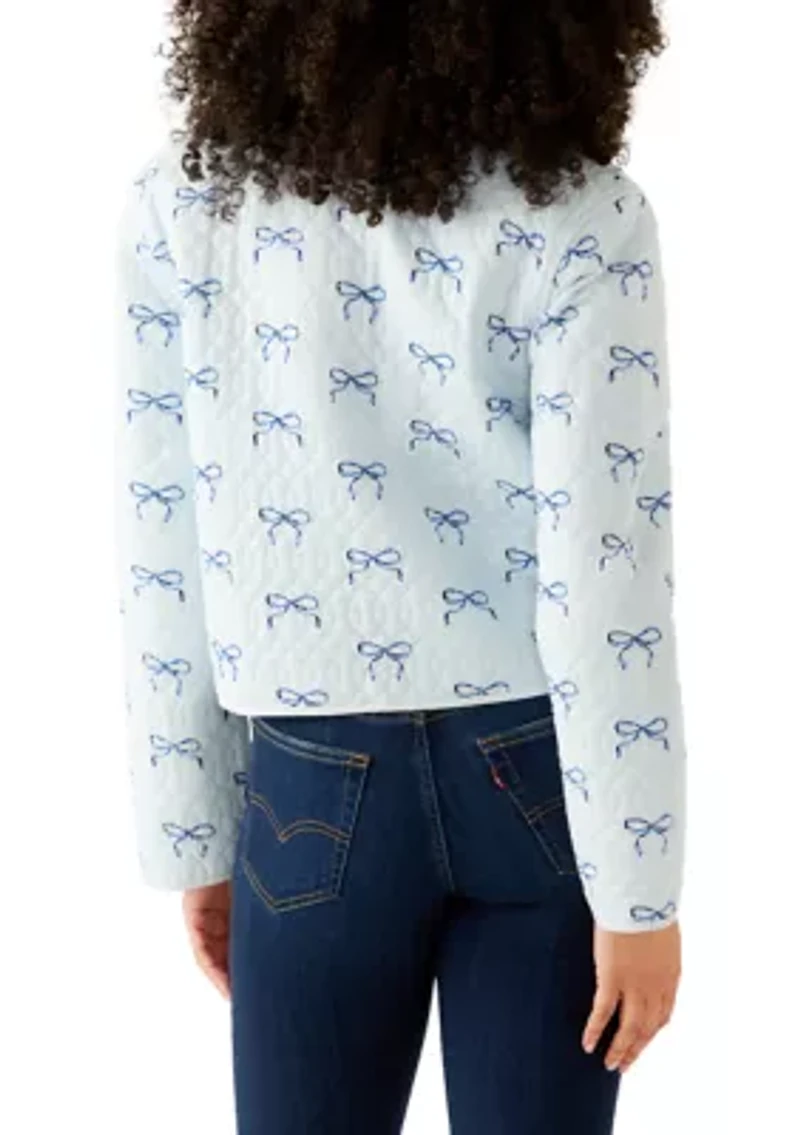 Long Sleeve Quilted Reversible Jacket