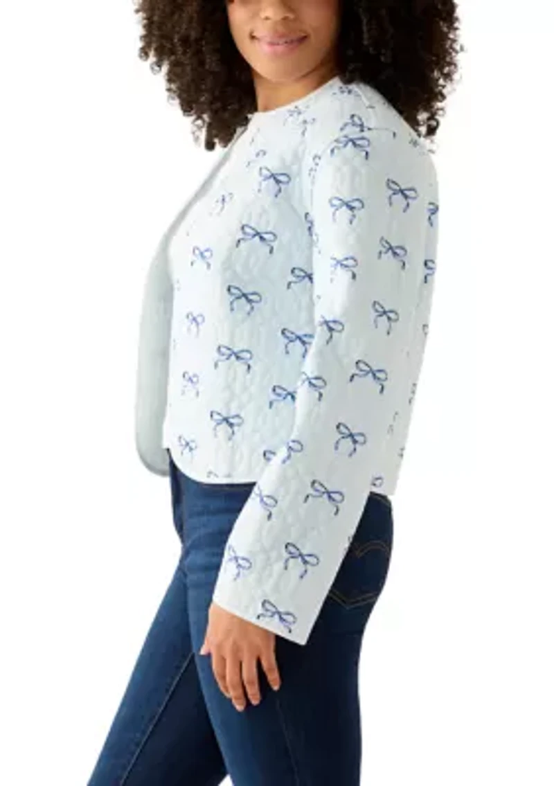 Long Sleeve Quilted Reversible Jacket