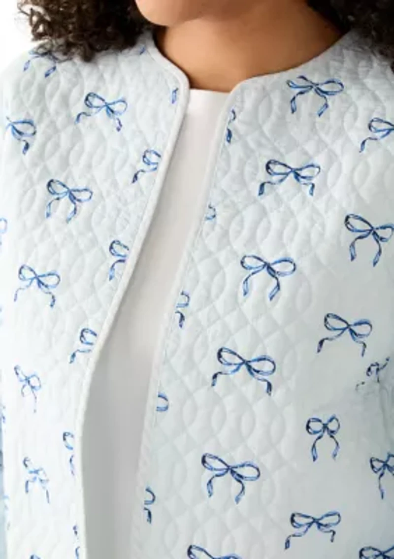 Long Sleeve Quilted Reversible Jacket