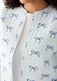 Long Sleeve Quilted Reversible Jacket