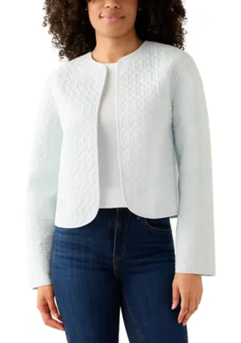 Long Sleeve Quilted Reversible Jacket