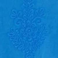 Women's Short Sleeve Embroidered Woven Top